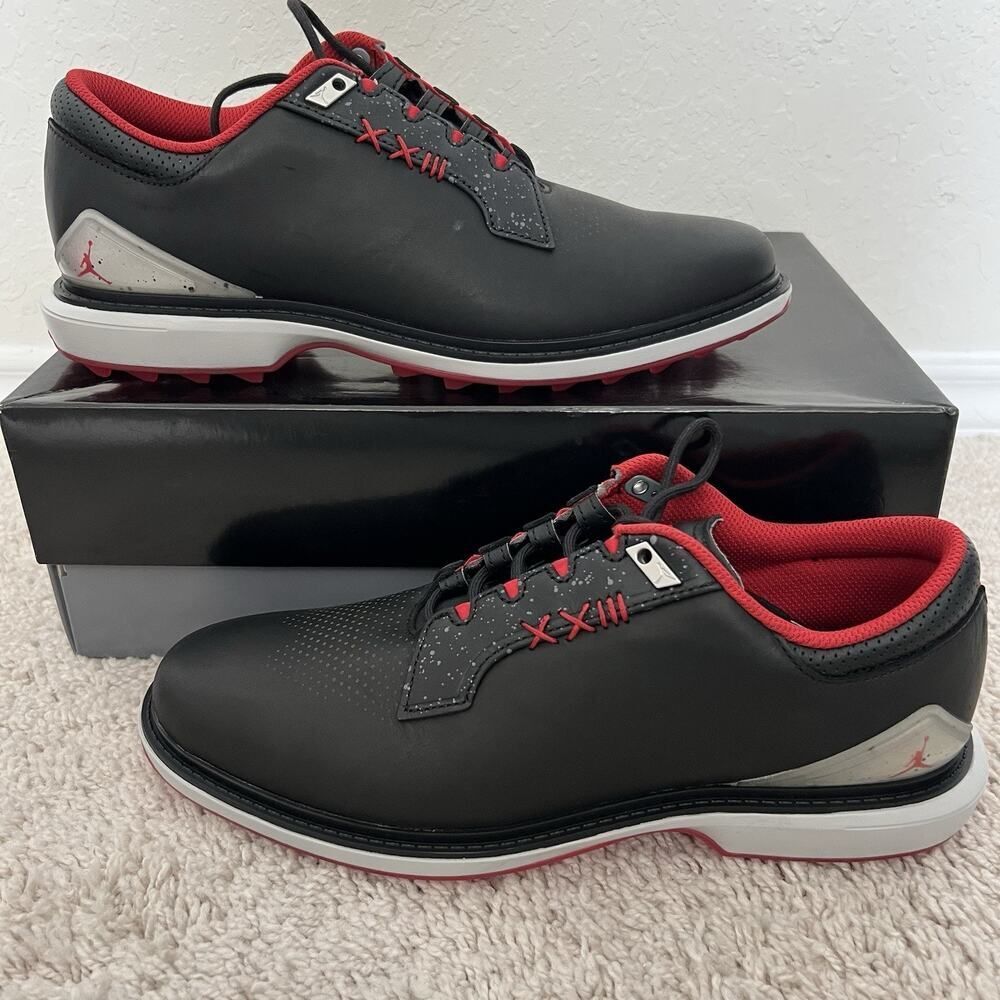 Nike Jordan ADG 5 Black Fire Red Metallic FQ6642-001 Men Golf Shoe Size 11 New